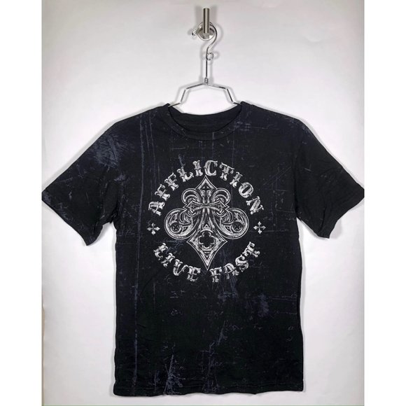 AFFLICTION ROYALE CONNECT Boy’s T-shirt -Youth Tee - Picture 5 of 9